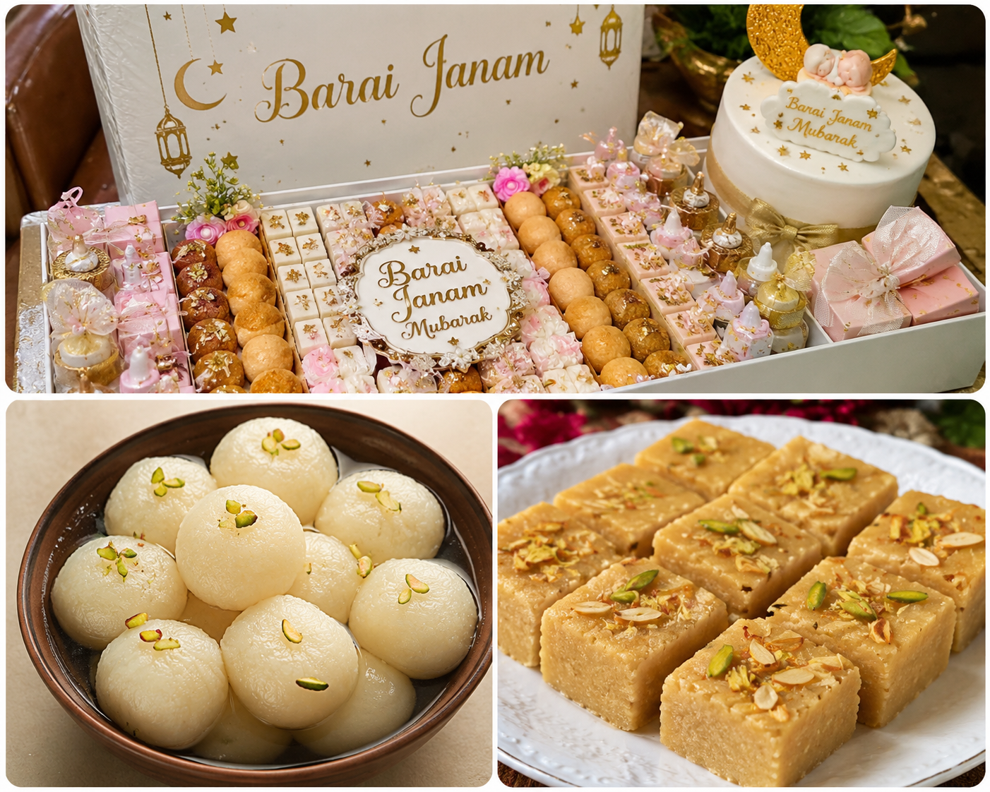 Barai Janam, Barai Rasgula & Besan Barfi