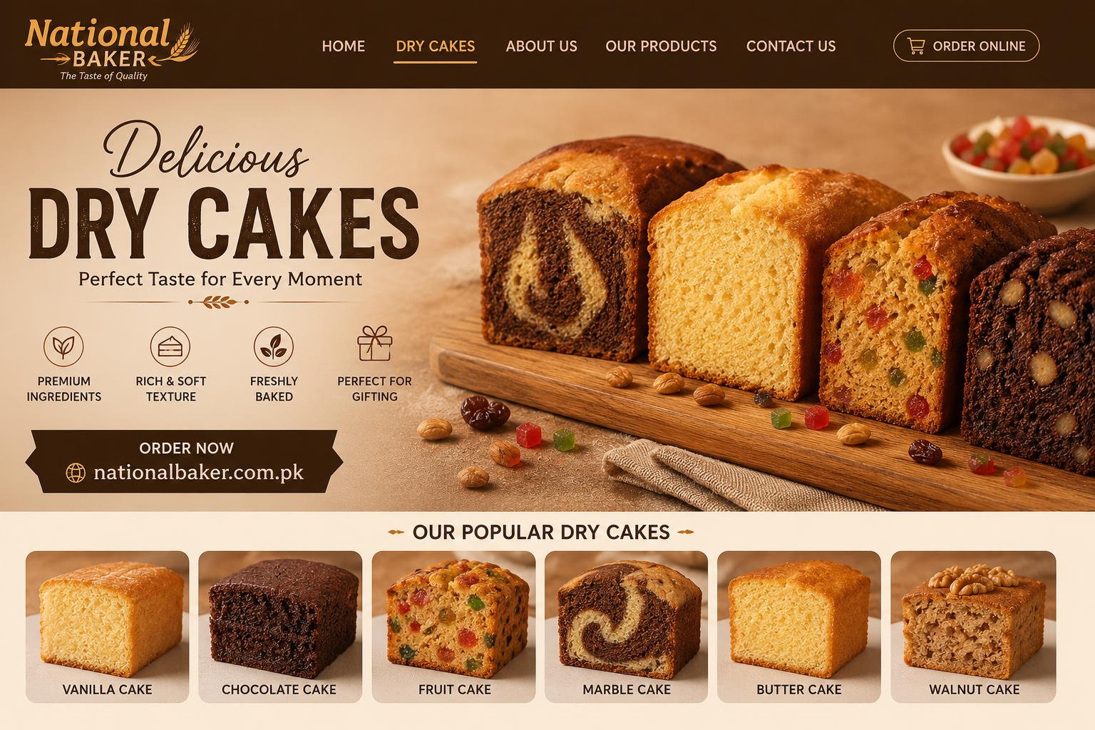 dry cakes